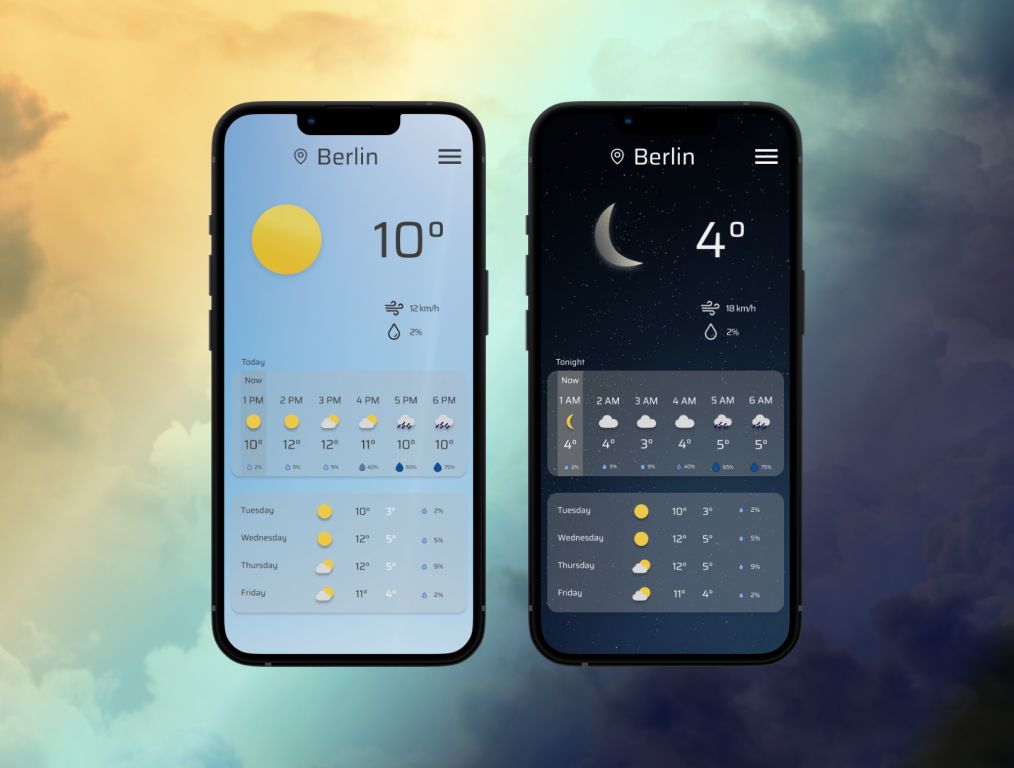 Weather app by Ewelina Karlsson