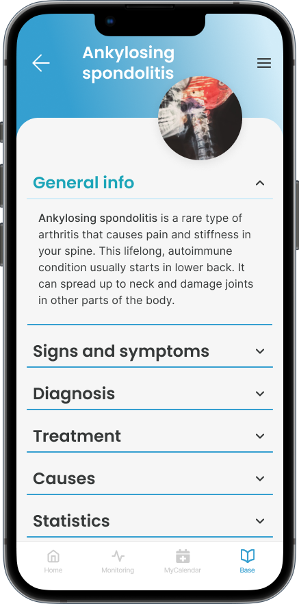 Rheumapp - Knowledge base disease - details