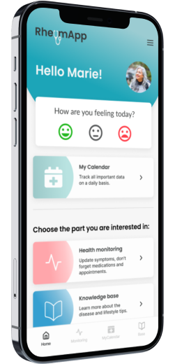 Rheumapp - Home Screen